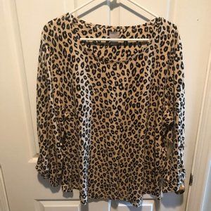Chicos leopard pattern brand new top